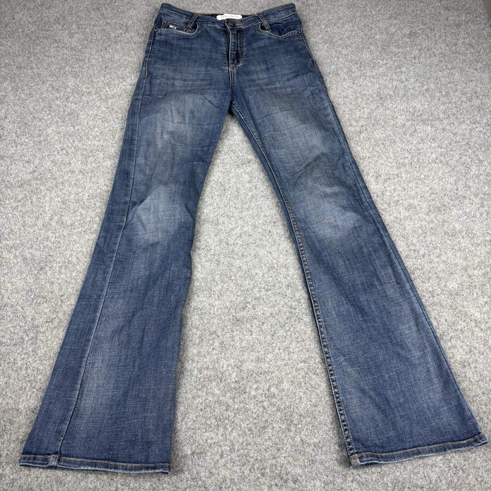Tommy Jeans Flare Jeans Women's 28x34 (Fits 28x31) Medium Wash Retro Bootcut Y2K